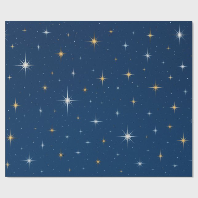 Papel De Regalo Brilla brilla estrella (Superficie plana)