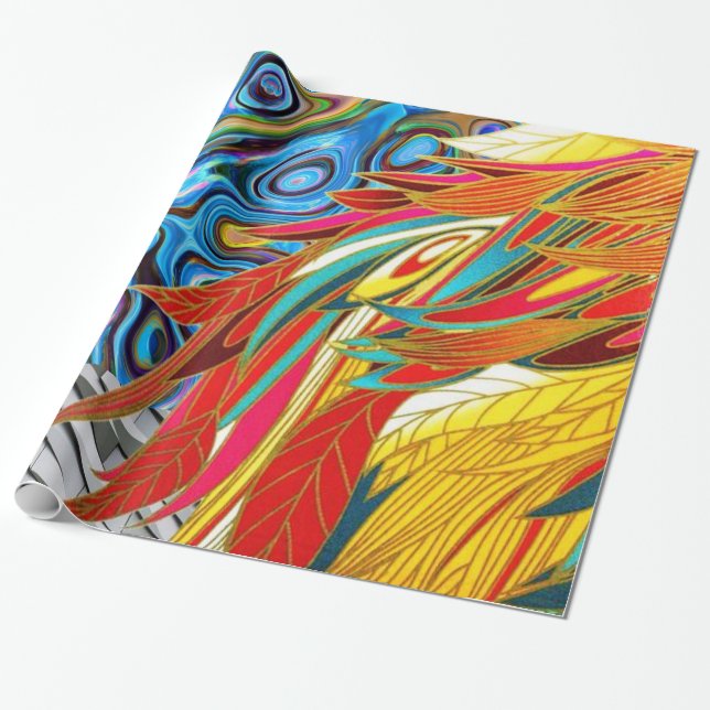 Papel de regalo brillante, abstracto (Desenrollado)