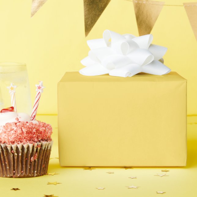 Papel de Regalo Brillante Amarillo Real (Fiesta de cumpleaños )