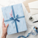 Papel De Regalo Brillante azul<br><div class="desc">Envoltura de regalo de papel brillante y brillante azul para que coincida con el conjunto de bodas azules.</div>