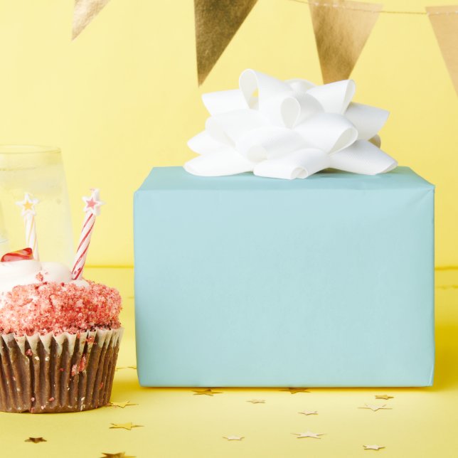 Papel de Regalo Brillante Azul Polvo (Fiesta de cumpleaños )
