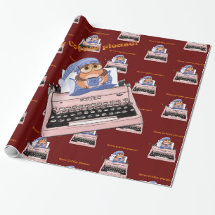 Papel de Regalo Brillante, Café de Máquina de Escr