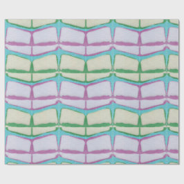 Papel De Regalo Brillante Chevron Shibori de Primavera