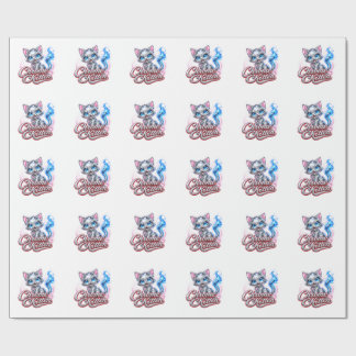 Papel de regalo brillante CHROME KITTEN