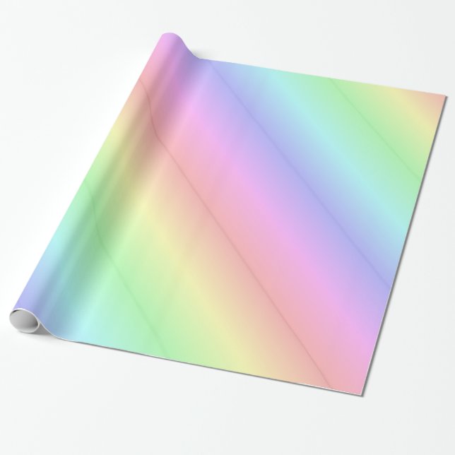 Papel de regalo brillante, colores pastel (Desenrollado)