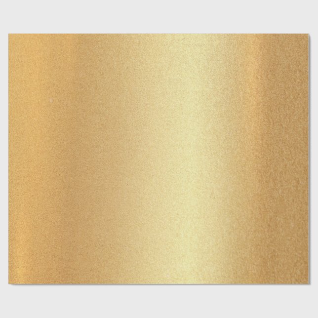 Papel De Regalo Brillante de oro moderno del falso purpurina (Superficie plana)