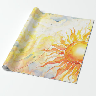 Papel De Regalo Brillante de vigas solares