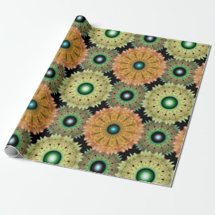 Papel De Regalo Brillante decoración amarilla
