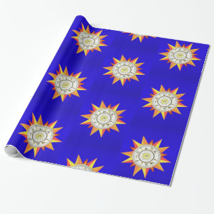 Papel de Regalo Brillante, Estrellas Amarillas