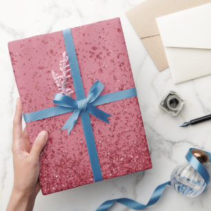 Papel De Regalo Brillante Purpurina Falsa 