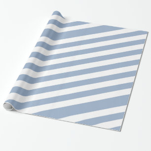 Papel de regalo brillante raya azul y blanco 