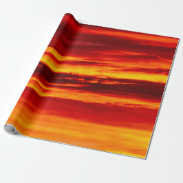 Papel De Regalo Brillante Red Sunset