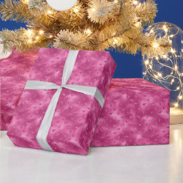 Papel De Regalo Brillante Rosa Glam Diamantes Brillantes