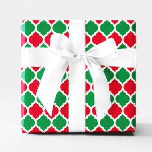 Papel De Regalo Brillantes Navidades rojos y verdes