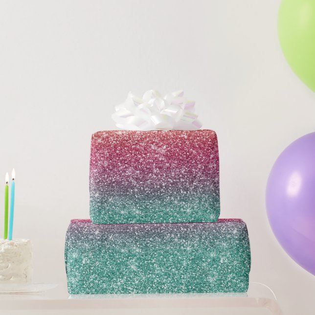 Papel De Regalo Brillo de Arcoíris  (Regalos de fiesta)