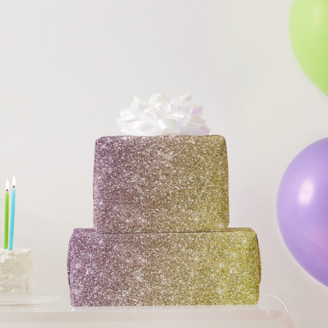 Papel De Regalo Brillo de Arcoíris  (Regalos de fiesta)