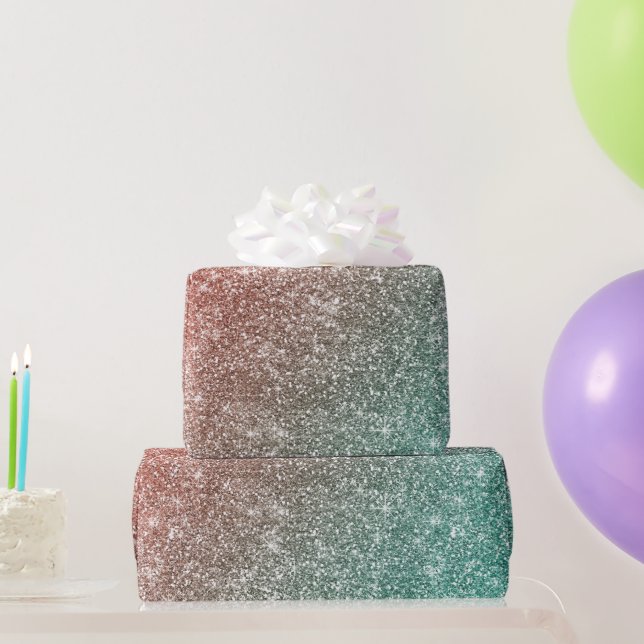 Papel De Regalo Brillo de Arcoíris  (Regalos de fiesta)