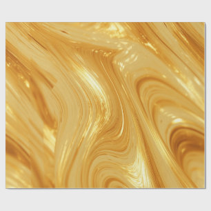Papel De Regalo Brillo de color dorado