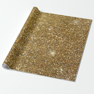Papel De Regalo Brillo Dorado Destello Brillante Brillantey Precio