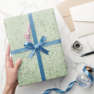 Papel De Regalo Brillo Falso Verde Claro