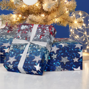 Papel De Regalo Brillo Patriótico