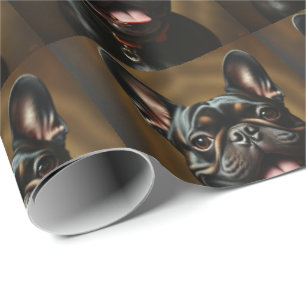 Papel De Regalo Brindle Frenchie Bulldog Francés Perro Mascota