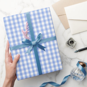 Papel De Regalo Brisa de Cuadros Azules
