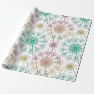 Papel De Regalo Brisa de Dandelion caprichosa - Botánica Pastel