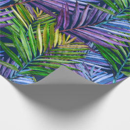 Papel De Regalo Brisa de Verano Palmeras de Playa Tropical