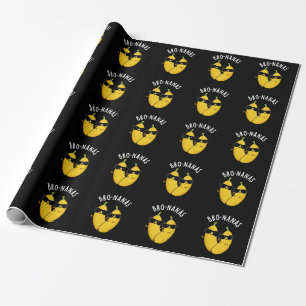 Papel De Regalo Bro-nanas Funny Fruit Banana Pun Dark BG