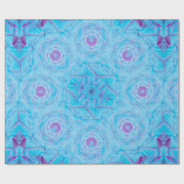 Papel De Regalo Broche de Rosa Azul