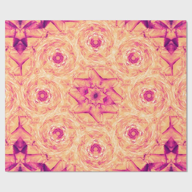 Papel De Regalo Broche de Rosa Desvanecida (Superficie plana)