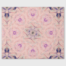 Papel De Regalo Broche de Rosa Lila