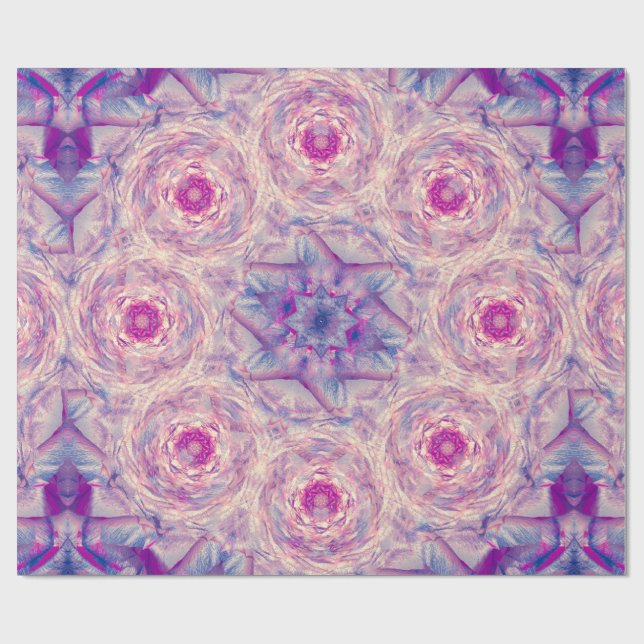 Papel De Regalo Broche de Rosa Vibrante (Superficie plana)