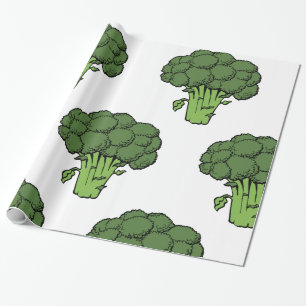 Papel De Regalo Brocoli verde