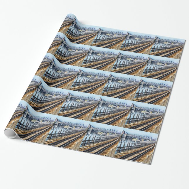 Papel De Regalo bronx nueva york edificios río (Desenrollado)