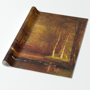 Papel De Regalo Brook de truchas en la Catarts, 1875 por Whittredg