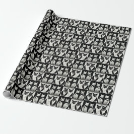 Papel De Regalo Brother Cat - Sister Cat elegante serene