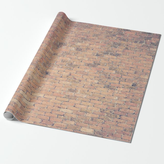 Papel De Regalo Brown brick wall photography (Desenrollado)