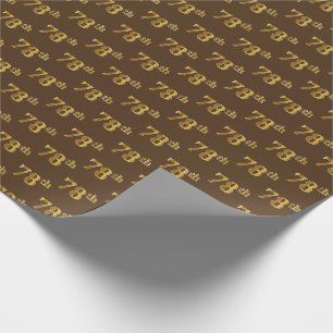 Papel De Regalo Brown, Faux Gold 78 (Setenta Y Octavo)