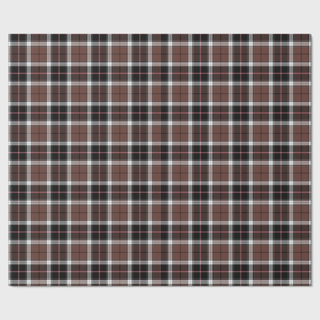 Papel De Regalo Brown Plaid Wrapping Paper (Costura)