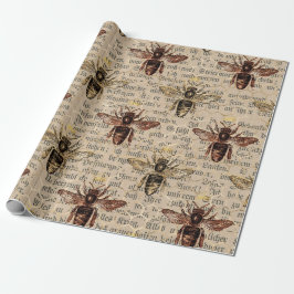 Papel De Regalo Brown Queen Bee
