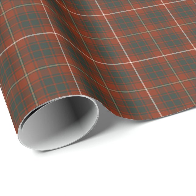 Papel De Regalo Bruce Clan Weathered Tartan (Esquina del rollo)
