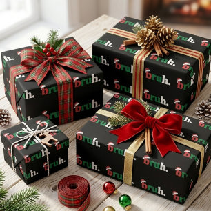 Papel De Regalo Bruh Meme Graciosamente Diciendo A Los Navidades D