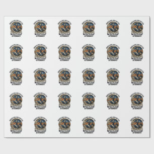 Papel De Regalo Bruja azafata de Halloween escoba rota diseño