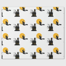 Papel De Regalo bruja de Halloween 