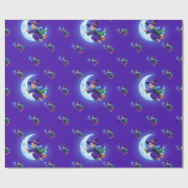 Papel De Regalo Bruja de Halloween Adorable, Bruja Whimsical,