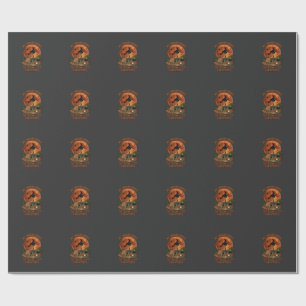Papel De Regalo Bruja de Halloween de la escoba rota Camping Tiend
