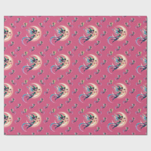 Papel De Regalo Bruja de Neon Halloween, Bruja de Halloween,