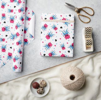 Papel De Regalo Bruja divertida y linda con patrón de poción